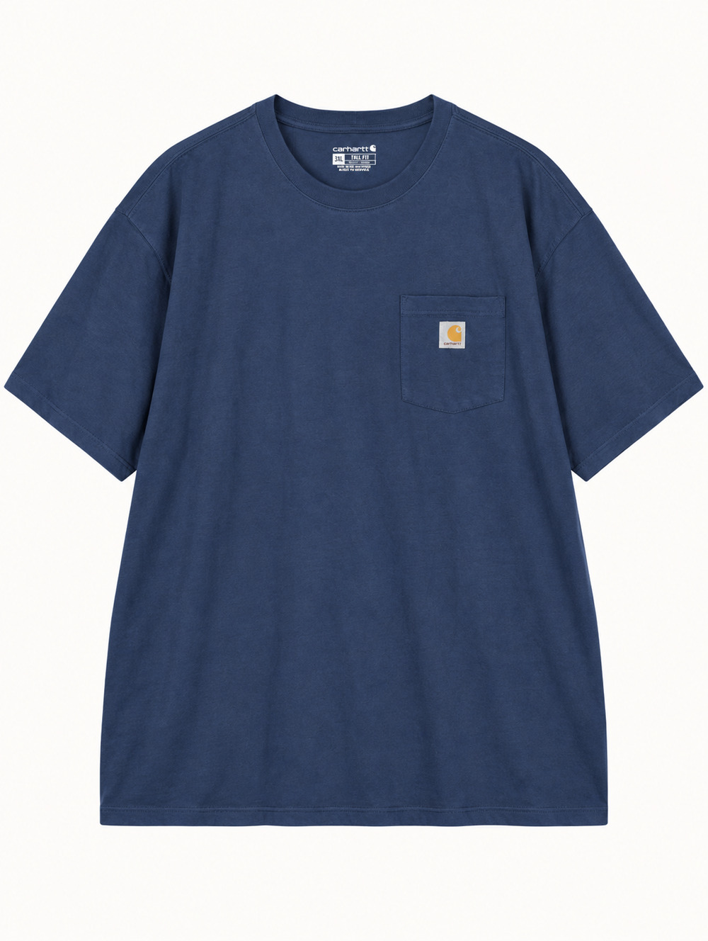 Carhartt K87 Pocket T-Shirt Mens 3XL Tall Navy Loose Fit Cotton NWT